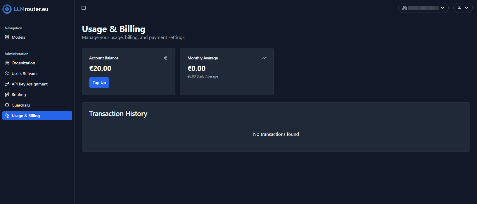 Usage & Billing Overview